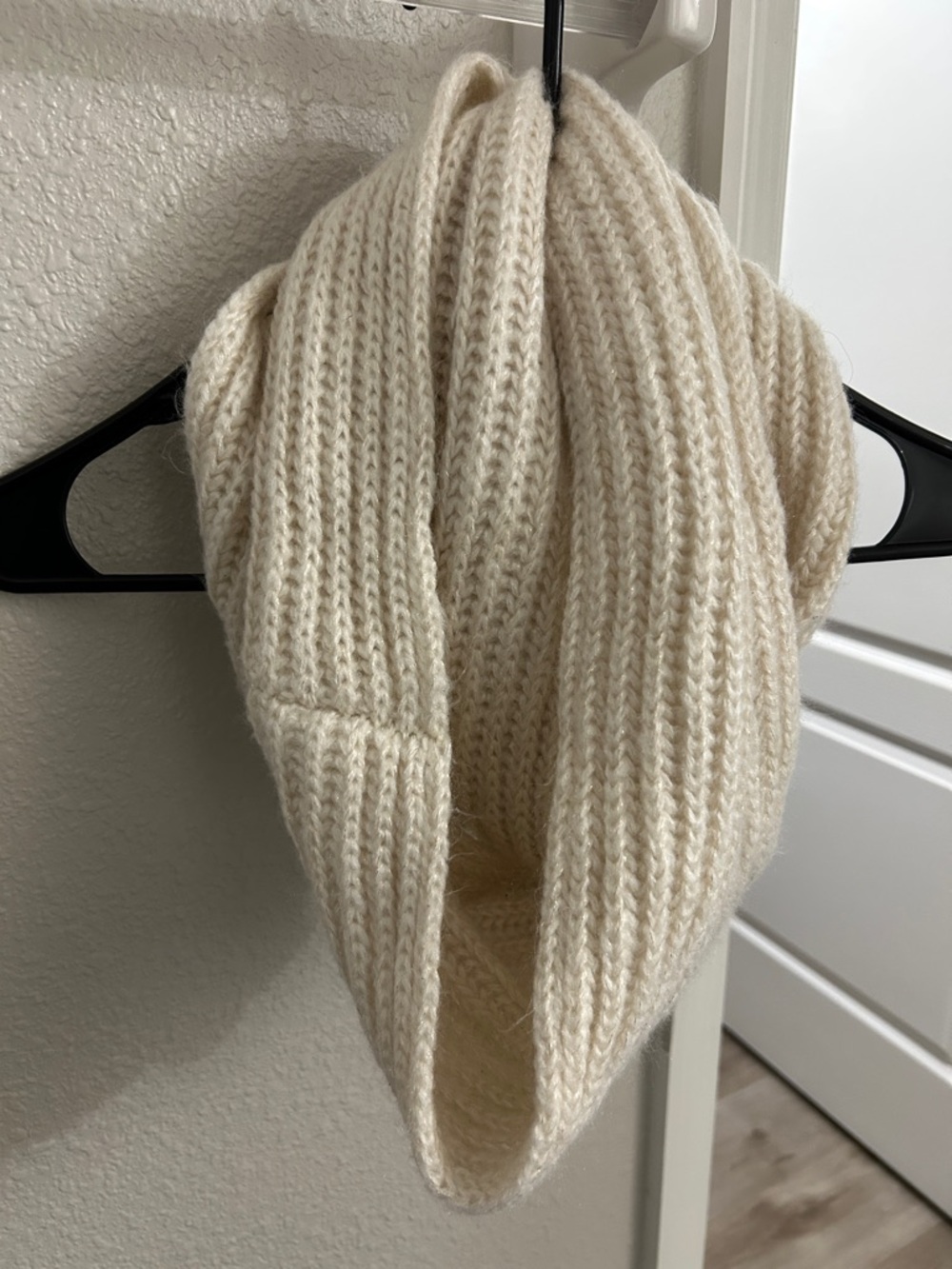 Lauren Conrad Cozy Ribbed Knit Infinity Scarf - Cream